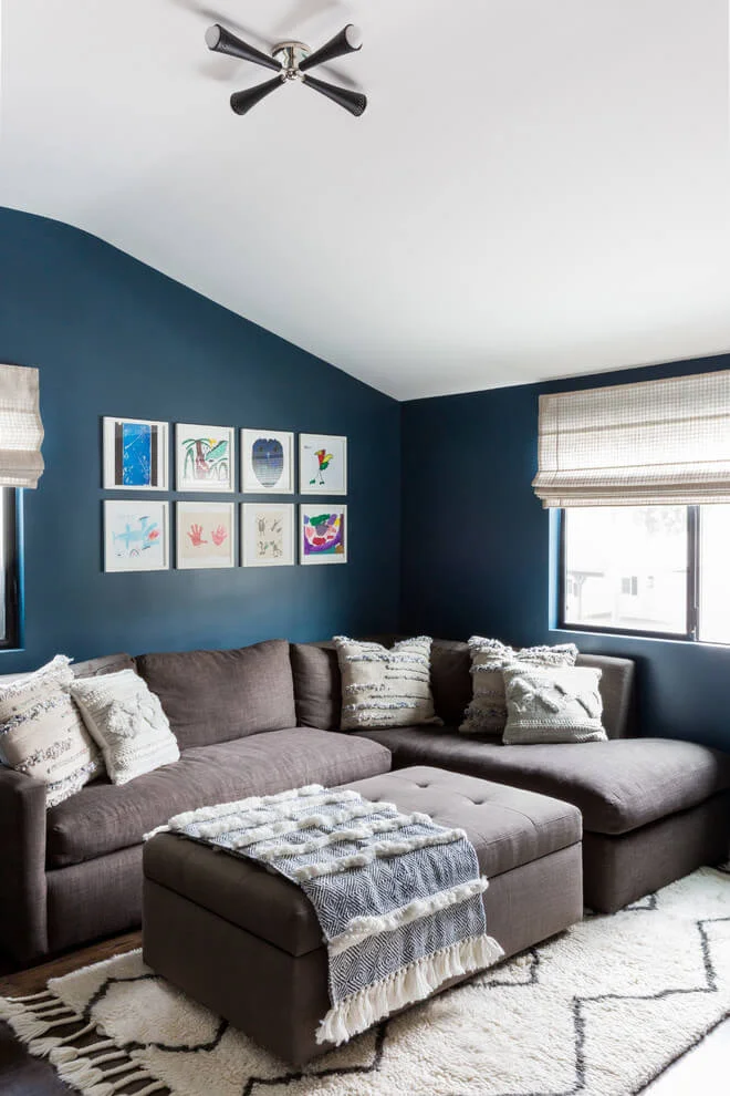 Dark Scandinavian Living Room Decor