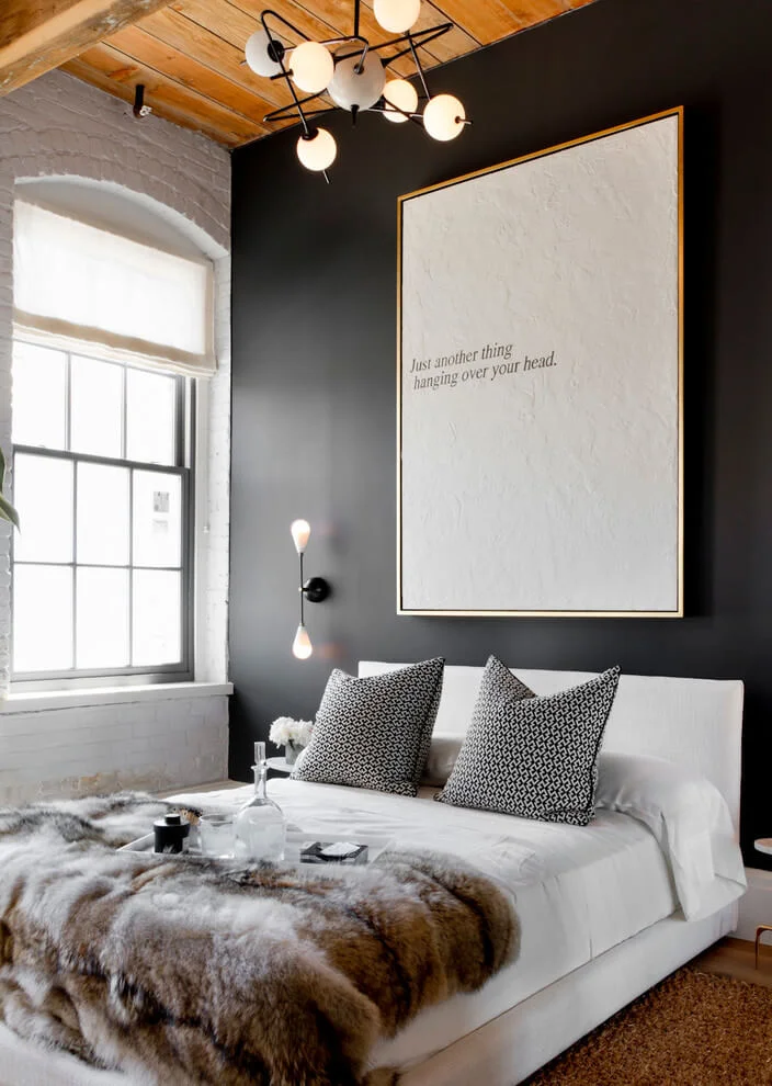 Edgy And Crisp Bedroom Design