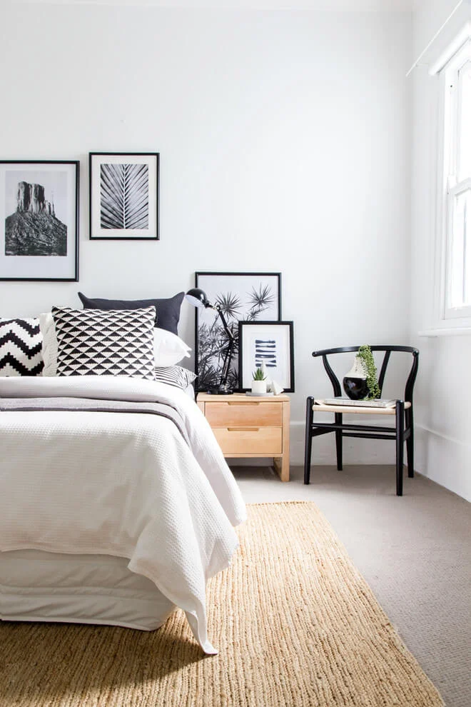 Fresh White And Black Scandinavian Decor