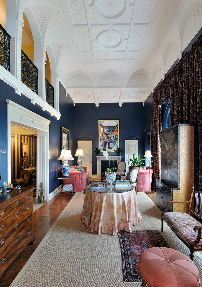 Rococo Ceiling Traditional Living Room