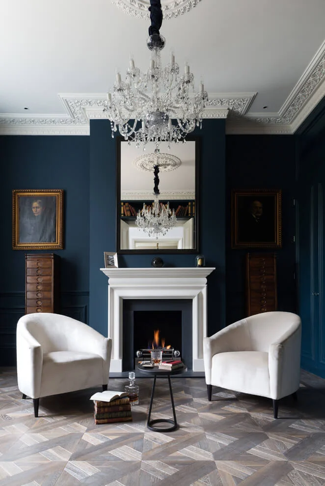 Victorian Living Room Dark Walls