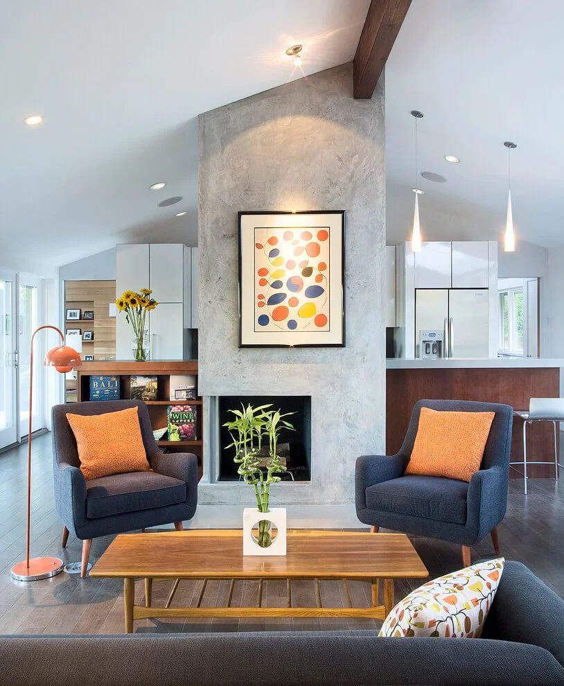 Textures And Colors In Living Room