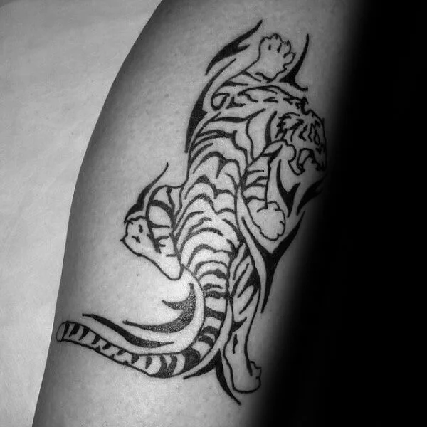 Black Tribal Tiger Ink