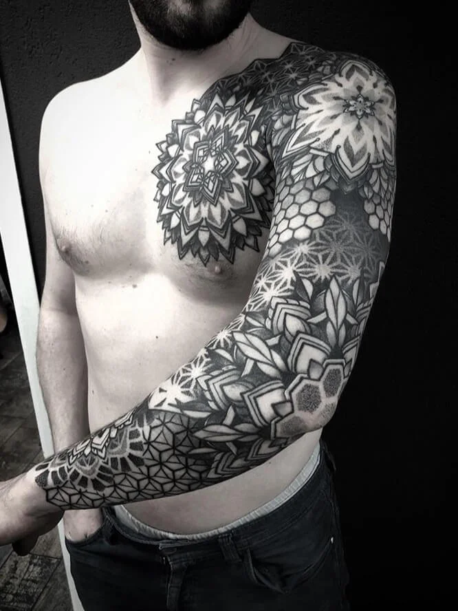 Full Hand Mandala Sleeve Ink