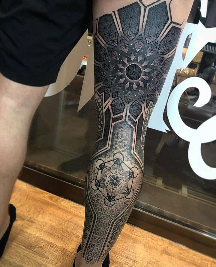 Full Leg Mandala Sleeve Ink