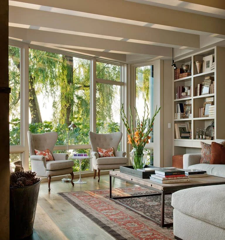 Open and Natural Living Room Decor