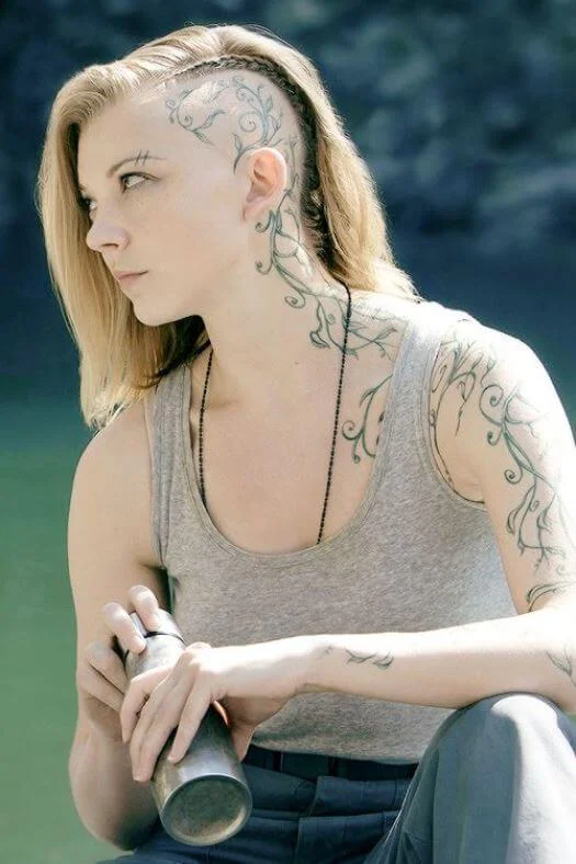 Pretty Vine Head and Shoulder Ink