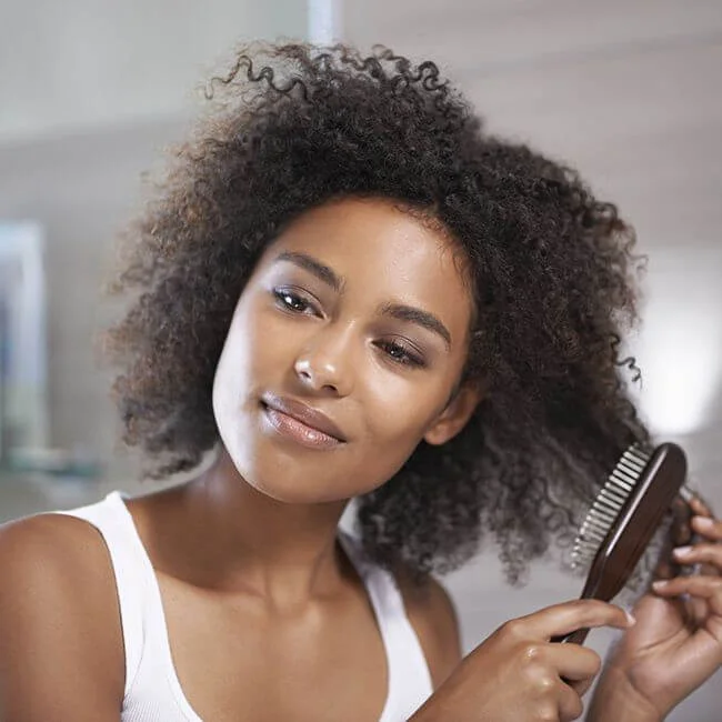 Start from the Bottom to Detangle Dry Hair