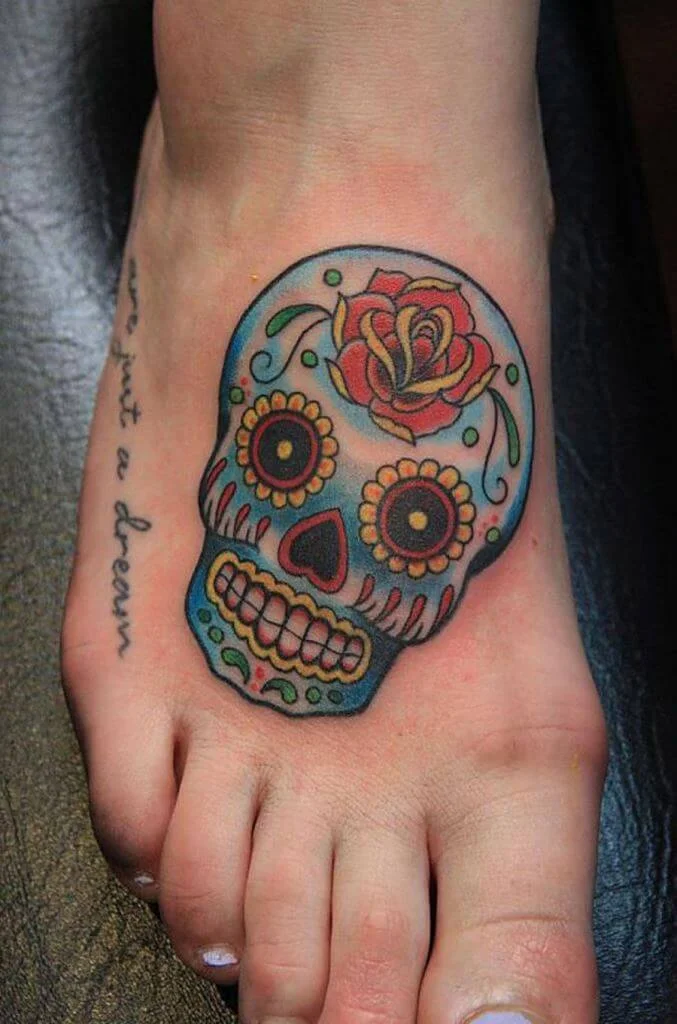 Sugar Skull Foot Ink