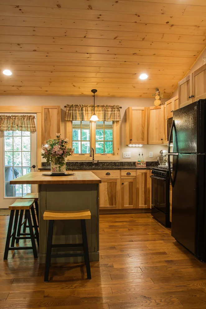 Black and Wood Tones Kitchen