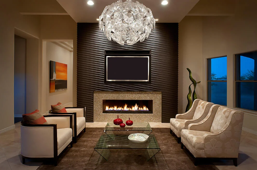 Sleek Modern Decor With Brown Accents