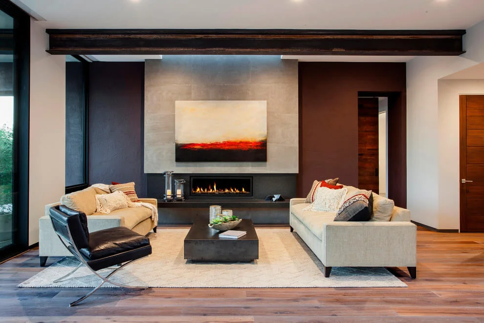 Dark Beige Accents In Room Design