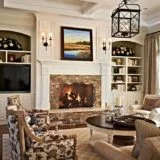 Brown Accents in Living Room