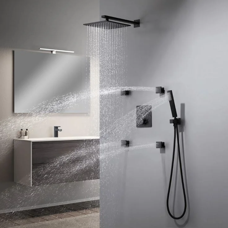 Black Shower Hose System